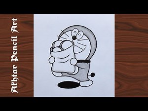 How to Draw Doraemon Easy Step by Step, Pencil Sketch Drawing For Beginners, Doraemon Drawing