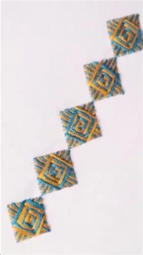 cubes embroidery design #embroidery #eiddress