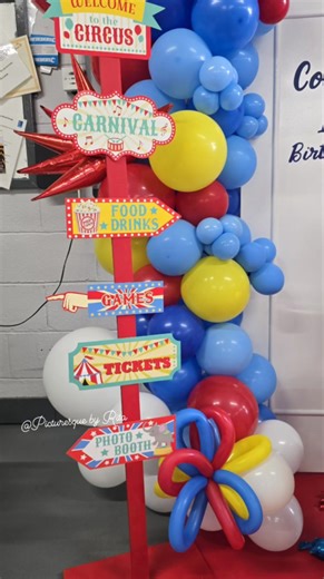✨ Step right up! A colourful circus theme for the 1st Birthday ❤️...