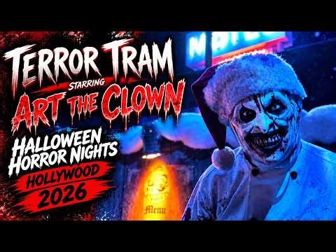 Terror Tram Starring Art the Clown 4K | Halloween Horror Nights Hollywood 2026