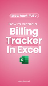 This Excel Tracker will save you so much time! 🤯 Learn how to create a dynamic billing tracker in Excel! #scribe #excel #spreadsheets #accounting #exceltips | Easilyexcel