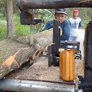 1.3M views · 4.8K reactions | The best skill with team work for cutting wood | Making Video | Facebook