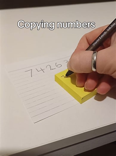 working memory hack for copying numbers #dyslexia #sen #neurodivergent #teachers #homeed
