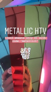 More metallic, less problems Right now our 12x10 metallic HTV sheets are only $1 with code “metallic1” - that’s half off every sheet!! Shop our selection here: https://www.icraftvinyl.com/collections/metallic/products/metallic-12x10-heat-transfer-sheet?variant=19707130249302 Sale ends Monday at 9 am EST. Please allow up to three business days to ship. | iCraft Vinyl