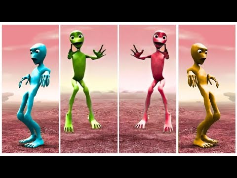 🛸 Alien Dancing to Viral Remixes 🔥 Dame Tu Cosita Compilation!