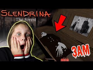 I Beat SLENDRINA The Forest Game at 3AM!! Granny's Granddaughter!!
