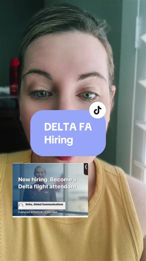 Delta is hiring!!! Go apply!!!