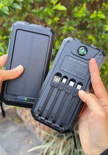 it does hold way more charge than a regular phone power bank and it has all the cord connected so it’s worth it. Hard to find something this capable at this price.#powerbank #portablecharger #solarpowerbank #outdoorgear #tiktokshopfinds