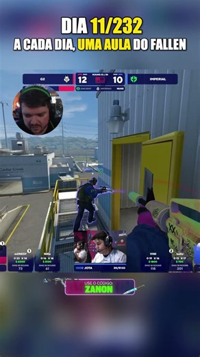 1 jogada do Fallen até sua aposentadoria dia 11/232 #cs #fallen
