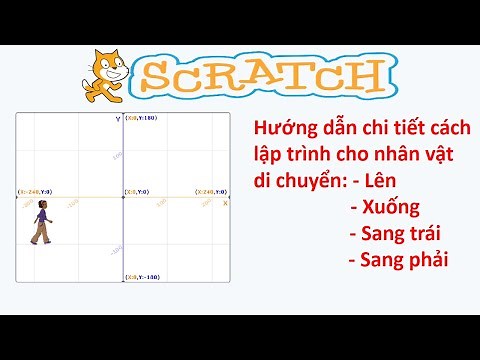 SCRATCH - Hướng dẫn chi tiết cách lập trình cho nhân vật di chuyển lên, xuống, sang trái,phải.
