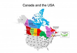 Editable Powerpoint Map of Canada – Including Ontario, Quebec, Nova Scotia, New Brunswick, Manitoba, British Columbia, Price Edward Island.. - Etsy