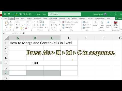 How to Merge and Center Cells in Excel (Quick & Easy)