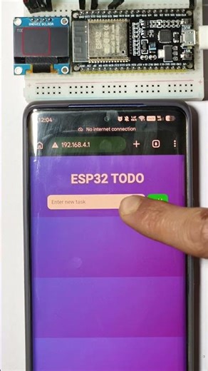 ESP32 TODO Web App Without Internet 🔥 | OLED Live Update Project