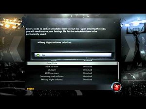 NBA 2k12 CODES