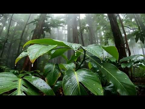 Windy Forest Rain ASMR for Relaxation | Natural Rain Sounds for Deep Rest & Focus