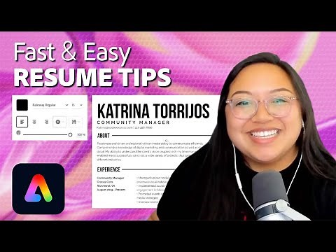 How to Make a Custom Resume With a Template | Adobe Express