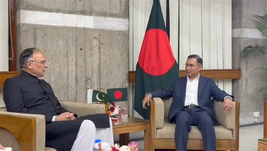 3.4K views · 66 reactions | Planning Minister Ahsan Iqbal called on newly elected Bangladeshi Prime Minister Tarique Rahman in Dhaka today and invited him to visit Pakistan at a mutually convenient date. Read more: https://radio.gov.pk/17-02-2026/pakistan-bangladesh-vow-to-work-for-regional-peace-stability | Radio Pakistan News | Facebook