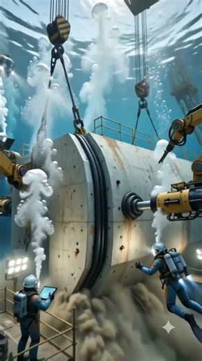 How Underwater Tunnels Are Built 🌊 #automobile #space #titanic #ocean #ship