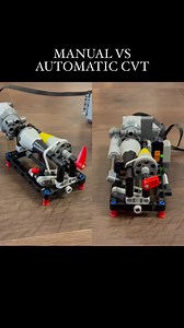 1.7K views | Manual Vs Automatic CVT (Transmission) #lego #technic #cvt #gearbox #cars #mechanical #transmission #mechanism | Bricks Master Builders | Facebook