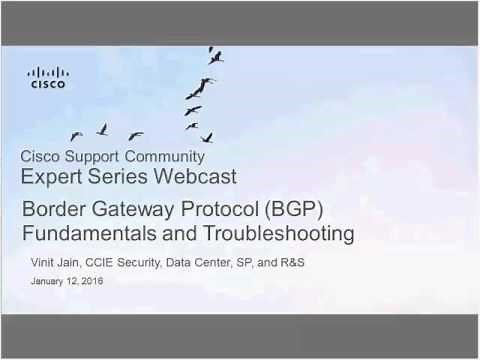 Live Webcast: Border Gateway Protocol (BGP) Fundamentals and Troubleshooting