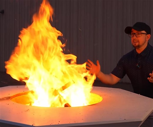 Making a Wooden Fire Vortex Table