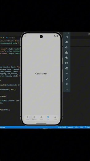 Flutter Glassmorphism Navbar #flutter #dart