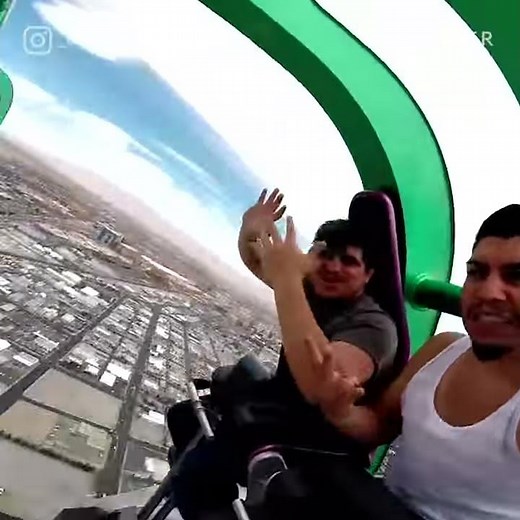 Spinning Ride 900 Feet Above The Vegas Strip