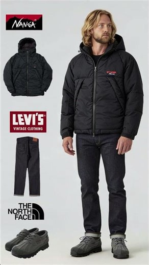 【真冬対応】雪の日でも快適。NANGA×501XX×防水ブーツの完成形コーデ