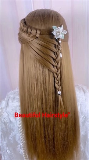 Easy Side Braid Hairstyle Tutorial for Beginners! ✨ #shorts#fyp #foryoupage