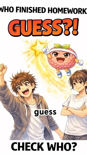 Guess Who Finished Homework First 📱⏰