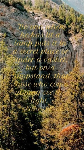 Luke 11:33 (NKJV)
