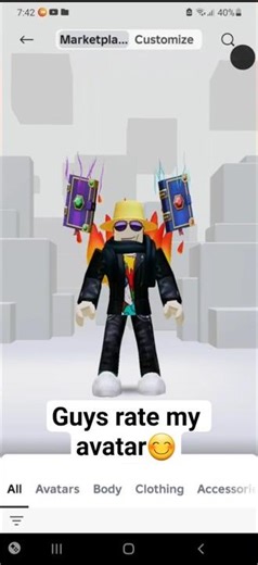guys rate my avatar😊 #roblox #gaming