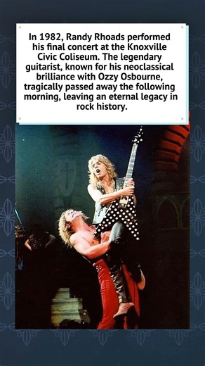 The Last Show: Randy Rhoads in Knoxville (1982) 🎸🕊️