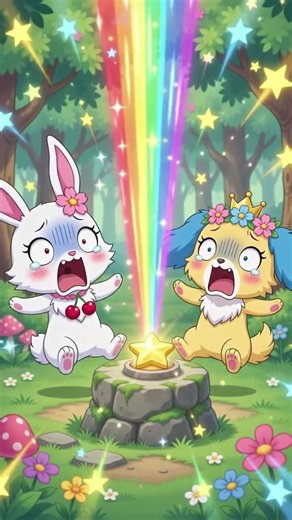 Jewelpet my friends| A star button makes a shooting star to hit the 4 Jewelpets!