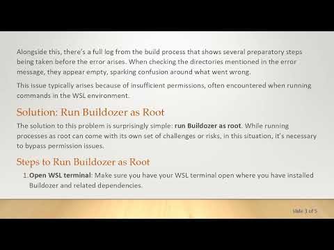 How to Fix shutil.error: Permission Denied When Creating Kivy Android Packages with Buildozer on WSL