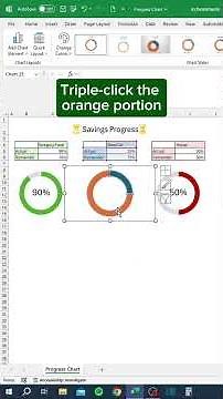 How to make progress charts in Excel‼️ #excel