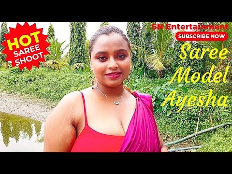 Saree Shoot Hot Video | Saree Model Ayesha | Saree Lover | Saree Photoshoot | #sareelovers ❤️‍🔥93
