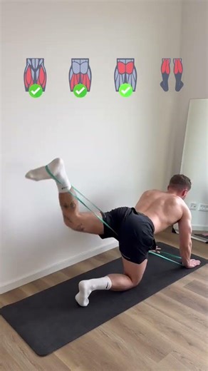 Full Leg Band Workout 🔥 | At Home | #shorts