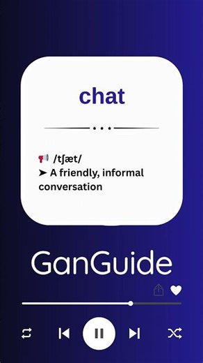 A2 English Word: CHAT | Meaning & Pronunciation