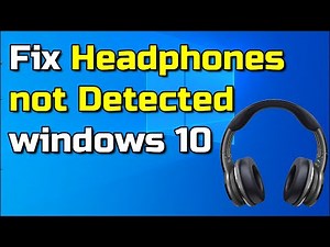 How to fix Headphones not Detected windows 10 | earphone/headphone not working when plugged in