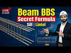 How to Calculate Bar Bending Schedule for Beam, Sill and Lintel | BBS Tutorial for Civil Engineers