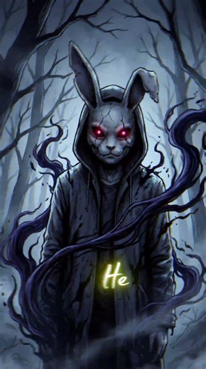 “If You See The Bunny… It’s Already Too Late.” 🐰🔪 #urbanlegend #horrorstories #animehorror #scary