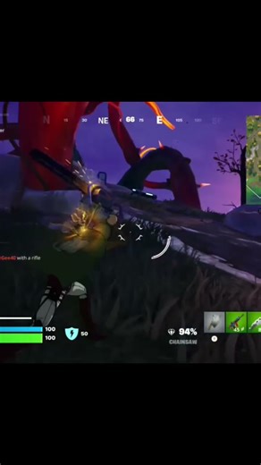 Sometimes weird things happen when you get crazy with the chainsaw #Fortnite #fortniteclips #gaming