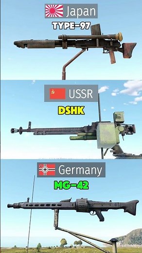 Type 97 - Dshk - Mg42 - Machine guns - Sound Effects