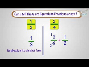 Equivalent Fractions and Simplest Form of Fractions | Math | Grade-4,5 | Tutway |