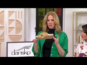 Dansko Leather Crossover Slide Sandals - Bridget on QVC