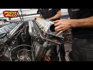 Tank engine rebuild & first start attempt! v55 (38.8 liter V12 diesel)