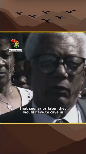 Prominent anti-apartheid activist Walter Sisulu on his release after 26 years in prison #africa