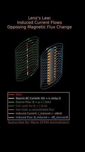 Lenz’s Law in Action: Induced Current Flows Opposing Magnetic Flux Change