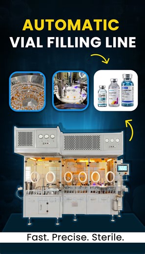 Introducing our fully automatic Liquid Vial Filling Line designed for aseptic accuracy. It handles 2 to 10 ml glass vials with filling, rubber stoppering, and sealing in one smooth system. This is part of HMPL Sterile, a specialised division of Harikrushna Machines Pvt. Ltd., focused on advanced sterile packaging solutions for pharma: PFS, dental cartridges, nasal sprays, vials, ampoules, eye-ear drops, suspensions, and oral liquids. Want to know more? Tap the link and connect with our team. htt